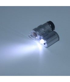 Microscope de poche 60x/100x avec éclairage LED - Platinium