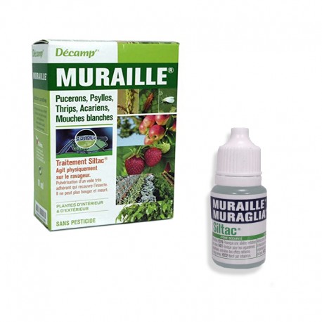 Muraille® traitement Siltac® pour plantes sans pesticide - Acariens, thrips, mouches blanches...